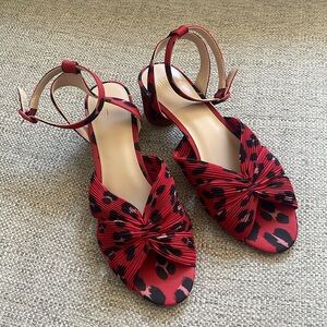 Cabi Siren Red Black Leopard  Print
Ankle Strap Sandals